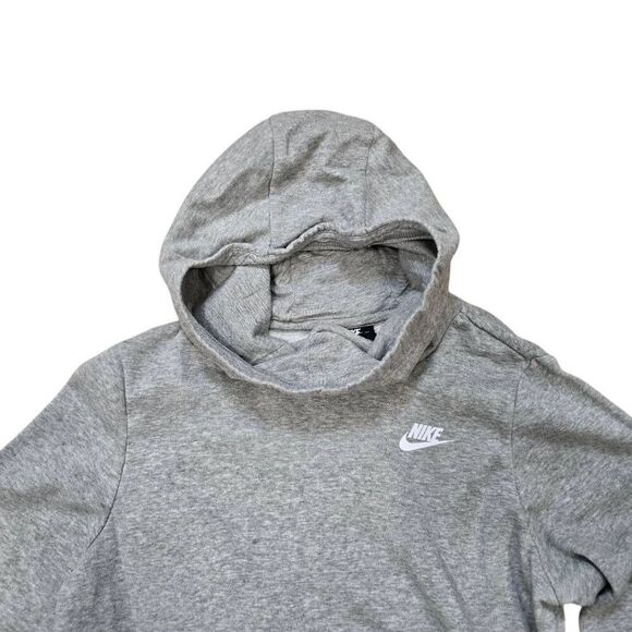 Nike Hoodie Women's Small Gray Funnel Neck Long Sleeve Pullover Gorpcore Stretch - Picture 3 of 7